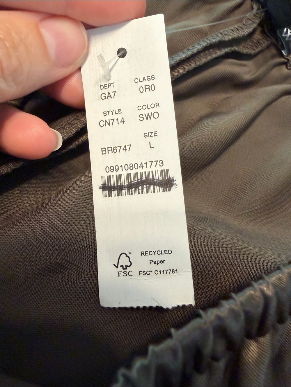 NEW J. Crew Cosmo Pants in Luster Charmeuse Smoky Wood Size Large CN714 $158 - Picture 9 of 9